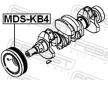 remenice, klikovy hridel FEBEST MDS-KB4