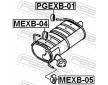 Zarazka, tlumic vyfuku FEBEST MEXB-05