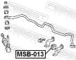Drzak, Pricny stabilizator FEBEST MSB-013