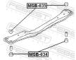 Zaveseni, telo napravy FEBEST MSB-035