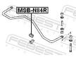 Ulożenie priečneho stabilizátora FEBEST MSB-N84R