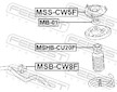 Lozisko pruzne vzpery FEBEST MSS-CW5F