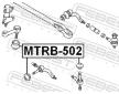 Sada na opravy, hlava příčného táhla řízení FEBEST MTRB-502