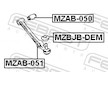 Ulozeni, ridici mechanismus FEBEST MZAB-051