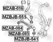 Ulożenie riadenia FEBEST MZAB-084