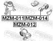 Zaveseni motoru FEBEST MZM-011