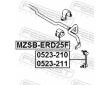 Ulożenie priečneho stabilizátora FEBEST MZSB-ERD25F