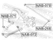 Ulozeni, ridici mechanismus FEBEST NAB-071