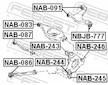 Ulozeni, ridici mechanismus FEBEST NAB-091