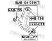 Ulozeni, ridici mechanismus FEBEST NAB-134135-KIT