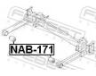Zaveseni, telo napravy FEBEST NAB-171