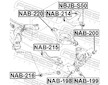 Ulozeni, ridici mechanismus FEBEST NAB-214