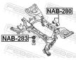 Ulożenie, diferenciál FEBEST NAB-280
