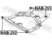 Ulożenie tela nápravy FEBEST NAB-293