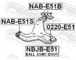 Uložení, řídicí mechanismus FEBEST NAB-E51B