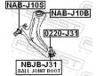 Ulozeni, ridici mechanismus FEBEST NAB-J10B