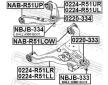 Ulozeni, ridici mechanismus FEBEST NAB-R51LOW