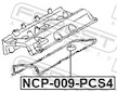Těsnění, kryt hlavy válce FEBEST NCP-009-PCS4