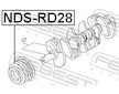 remenice, klikovy hridel FEBEST NDS-RD28