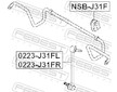 Drzak, Pricny stabilizator FEBEST NSB-J31F