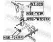 Ulożenie vzpery nápravy FEBEST NSB-TK3R