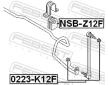 Ulożenie priečneho stabilizátora FEBEST NSB-Z12F