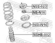 Lozisko pruzne vzpery FEBEST NSS-023