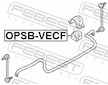 Drzak, Pricny stabilizator FEBEST OPSB-VECF