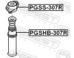 Ochranne viko/prachovka,tlumic FEBEST PGSHB-307R
