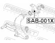 Ulozeni, ridici mechanismus FEBEST SAB-001X