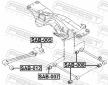 Ulozeni, ridici mechanismus FEBEST SAB-012