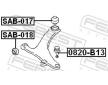 Ulozeni, ridici mechanismus FEBEST SAB-018