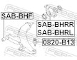 Ulozeni, ridici mechanismus FEBEST SAB-BHRR