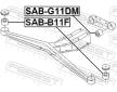 Ulozeni, diferencial FEBEST SAB-G11DM