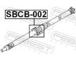 Lozisko, stredni lozisko klouboveho hridele FEBEST SBCB-002