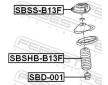 Ochranný kryt/manżeta tlmiča pérovania FEBEST SBSHB-B13F