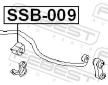 Ulożenie priečneho stabilizátora FEBEST SSB-009