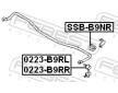 Ulożenie priečneho stabilizátora FEBEST SSB-B9NR