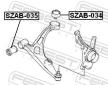 Ulozeni, ridici mechanismus FEBEST SZAB-034