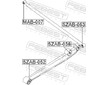 Ulozeni, ridici mechanismus FEBEST SZAB-053