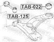 Ulozeni, ridici mechanismus FEBEST TAB-022