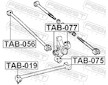 Ulozeni, ridici mechanismus FEBEST TAB-056