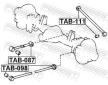 Ulozeni, ridici mechanismus FEBEST TAB-087