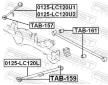 Ulozeni, ridici mechanismus FEBEST TAB-157