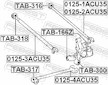 Ulozeni, ridici mechanismus FEBEST TAB-166Z