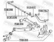 Ulozeni, ridici mechanismus FEBEST TAB-203