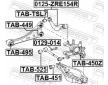 Ulozeni, ridici mechanismus FEBEST TAB-495