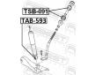 Pouzdro, tlumič odpružení FEBEST TAB-593