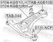 Ulozeni, ridici mechanismus FEBEST TAB-KGB10B