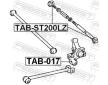 Uložení, řídicí mechanismus FEBEST TAB-ST200LZ